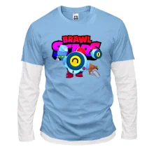 Комбинированный лонгслив с лого Brawl Stars