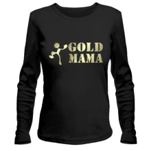 Женский лонгслив Gold мама