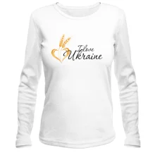 Лонгслив I love Ukraine (сердце из колосков)