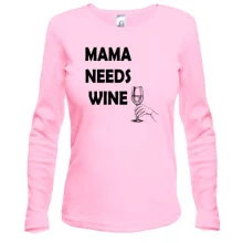 Жіночий лонгслів Mama needs Wine