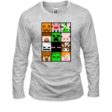 Чоловічий лонгслів Minecraft Creeper Patern