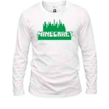 Чоловічий лонгслів Minecraft Green Logo