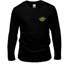 Чоловічий лонгслів з вишитою емблемою Minnesota Wild (Вишивка)