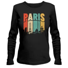 Жіночий лонгслів Paris Retro