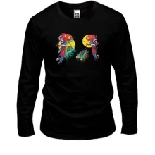 Лонгслив Parrots bright art