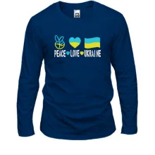 Лонгслив Peace and love Ukraine (Вышивка)