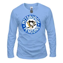 Лонгслив Pittsburgh Penguins с эмблемой в синем круге