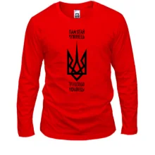 Чоловічий лонгслів Пам'ятай, чужинець, хто тут господар