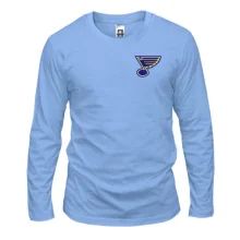 Чоловічий лонгслів Saint Louis Blues — вишита емблема (Вишивка)