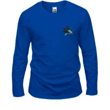 Чоловічий лонгслів з вишитою емблемою San Jose Sharks (Вишивка)