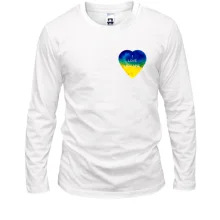 Лонгслив "I love Ukraine" на сердце (мини)