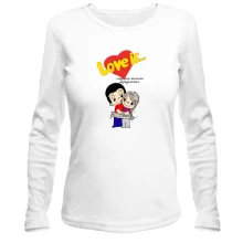 Лонгслив Love is... с парой, связанной верёвкой