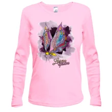 Лонгслив lorem ipsum butterfly