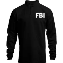Мужской лонгслив поло со стойкой FBI (ФБР)