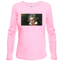 Жіночий лонгслів з портретом Бетховена