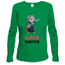 Лонгслив с бабушкой "Супер бабушка"