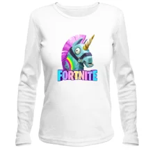 Женский лонгслив с единорогом "fortnite"