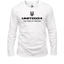 Лонгслив с гербом "united24 the power of freedom"