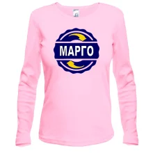 Лонгслив с именем Марго в круге