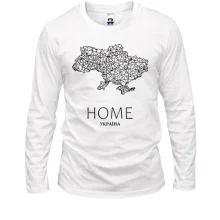 Лонгслив с картой Украины "Home"