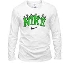 Лонгслив с лого Nike в пламени