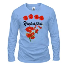 Лонгслив с маками "Ukraine"