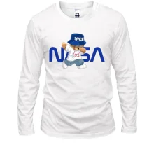 Лонгслив с медвеженком "NASA"