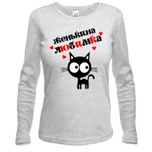 Лонгслив с надписью "Женькина любимка"