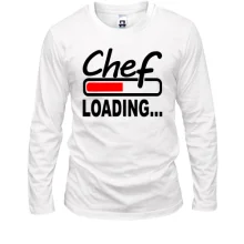 Лонгслив с надписью "chef" шеф-повар