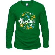 Лонгслив с орнаментом "Украина"