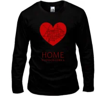 Лонгслив с сердцем "Home Чернобаевка"