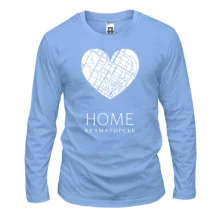 Лонгслив с сердцем "Home Краматорск"