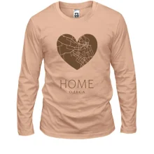 Лонгслив с сердцем "Home Одесса"