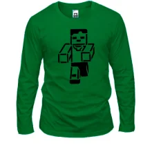 Чоловічий лонгслів із силуетом персонажа Minecraft
