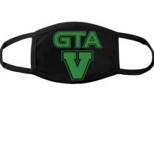 Маска GTA V с зелёным логотипом