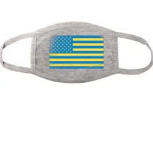 Тканинна маска для обличчя "Український прапор США"