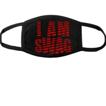 Маска с надписью "I AM SWAG"