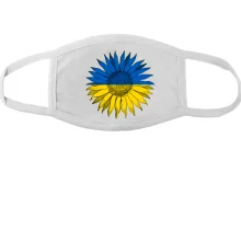 Маска с патриотичным подсолнухом