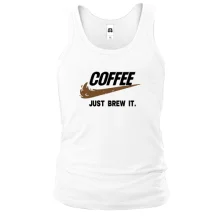 Майка COFFEE. Just brew it.