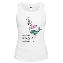 Жіноча майка Flamingo + Mermaid + Unicorn