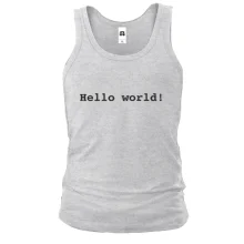 Чоловіча майка Hello World!