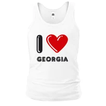 Майка I love Georgia