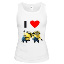 Майка I love minions
