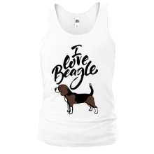 Майка I love my beagle