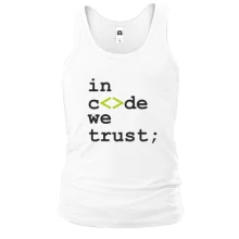 Чоловіча майка In code we trust
