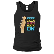 Майка Keep Calm and Rock On