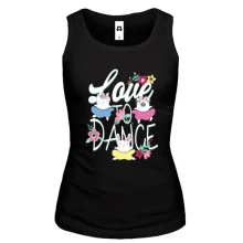 Женская майка Love to Dance