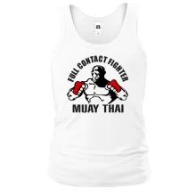 Майка Муай тай с бойцом и надписью «FULL CONTACT FIGHTER»