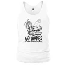 Майка No waves Серфинг Динозавр