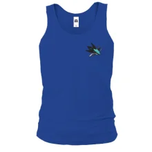 Чоловіча майка з вишитою емблемою San Jose Sharks (Вишивка)
